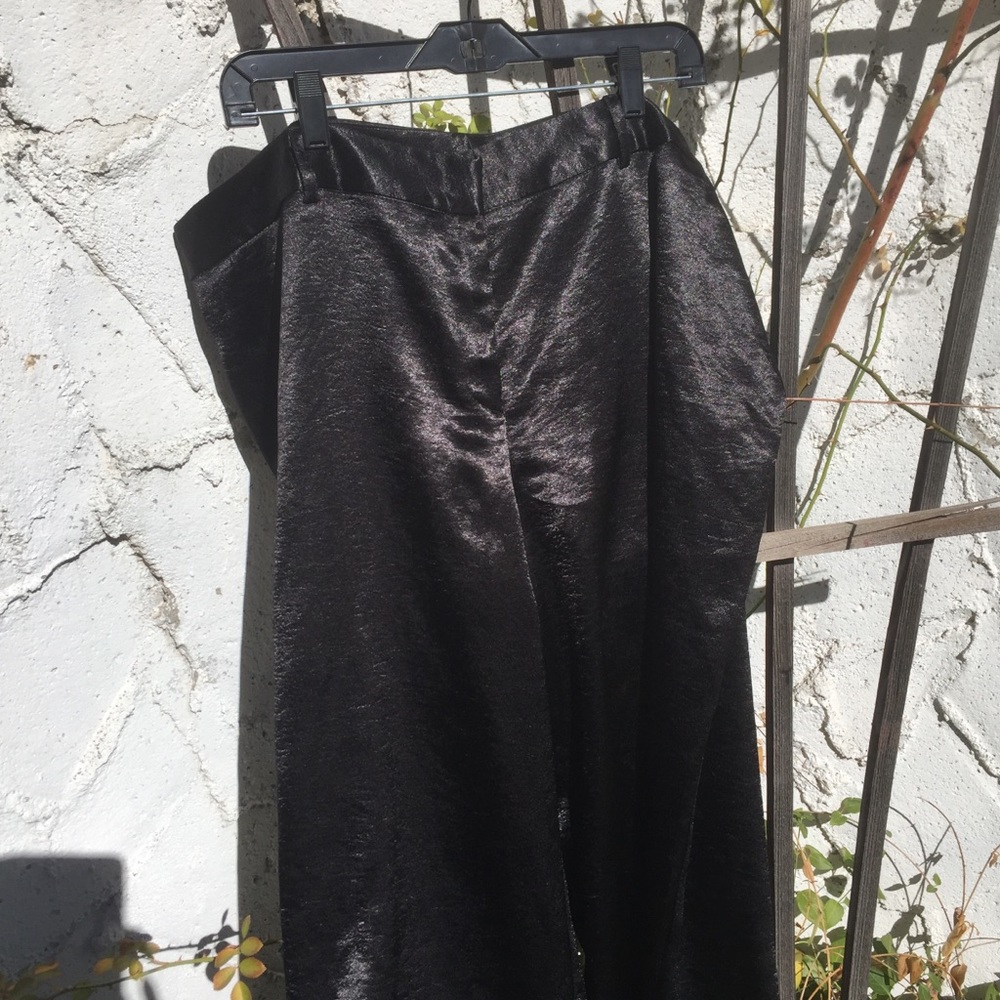 Silky black pants